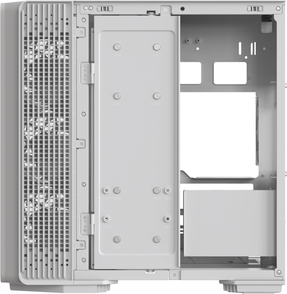 Корпус Formula V Crystal Z7 PA [Midi Tower, 5 x 120мм ARGB, белый]