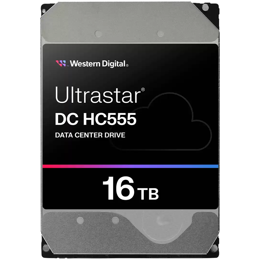 Жесткий диск Western Digital ULTRASTAR DC HC555 (WUH722016CLE6L4) [16 ТБ, 3.5", SATA III, 7200 об./мин, кэш - 512 МБ, корпоративного класса]