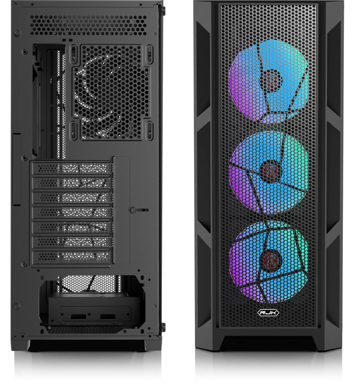 Корпус Raijintek ARCADIA III-MS4 [Midi Tower, 4 x 120 мм, черный]