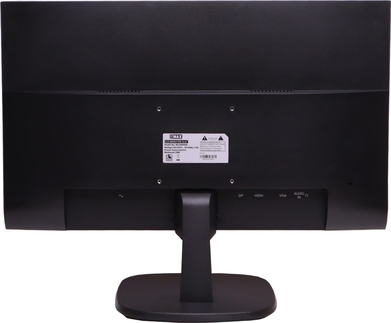 Монитор	QMAX KL249HDM [23.8" IPS, 1920x1080, 75 Гц, 2 мс, VGA (D-Sub), HDMI, DisplayPort] - купить по цене 82 640 тг. в интернет-магазине Forcecom.kz