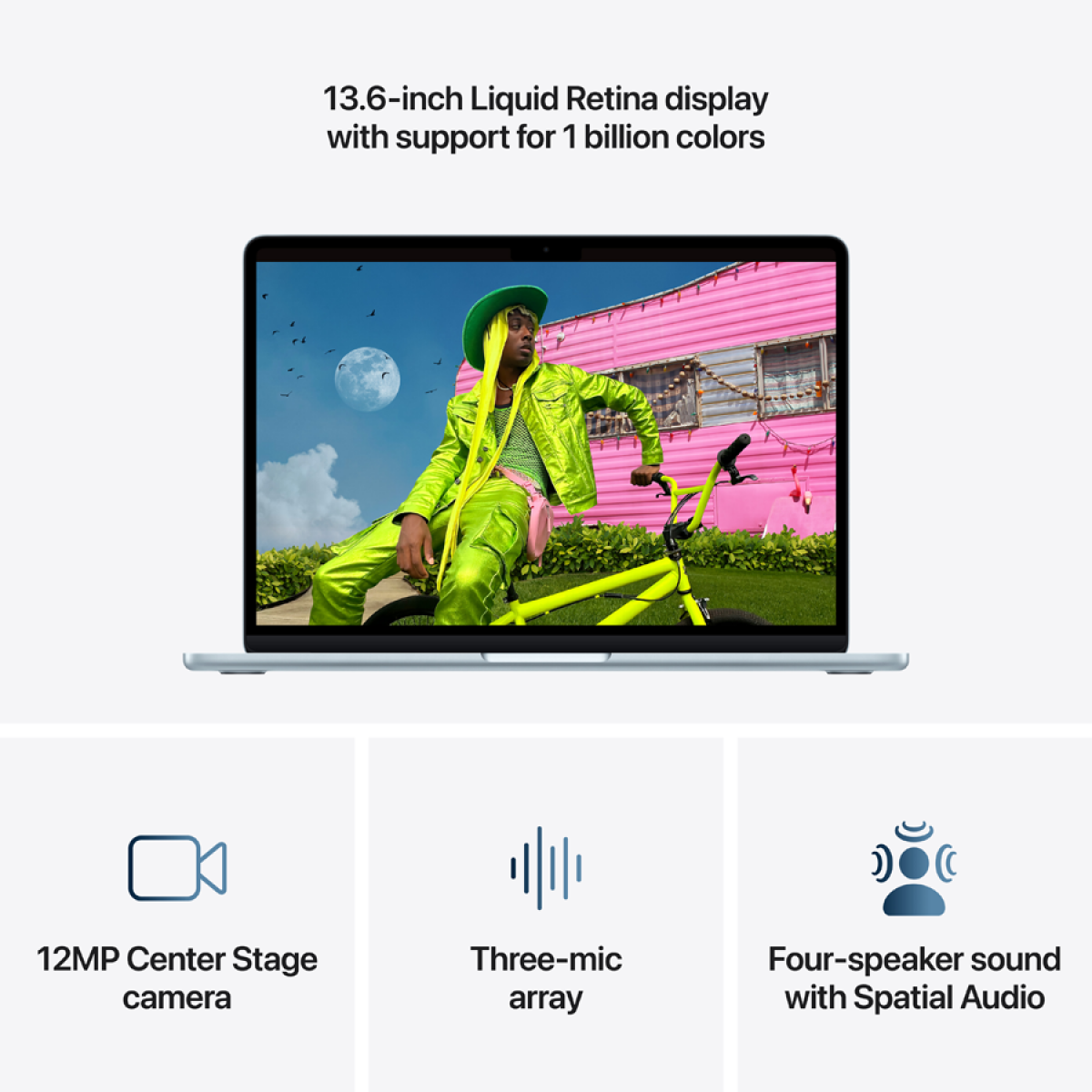 Ноутбук Apple MacBook Air A3449 (MDHH4RU/A) [13", M5, 16 ГБ ОЗУ, 512 ГБ SSD, MacOS]