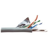 Кабель сетевой ExeGate FUTP4-C5e-CCA-S24-IN-PVC-GY-305 бухта Cable FTP, (~305м)