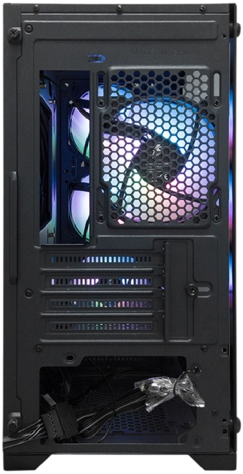 Корпус 1stPlayer TRILOBITE T5 (T5-BK-4F7) [Mini Tower, 4*120мм F2 RGB, черный]