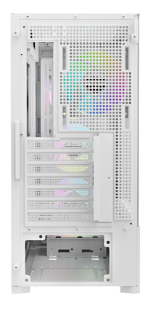 Корпус Ocypus Delta C70 (Delta-C70-WHG400XX-GL) [Midi Tower, 4 x 120 мм ARGB, белый]