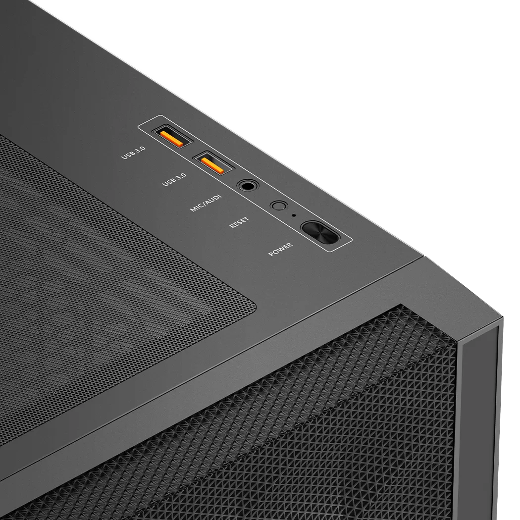 Корпус PCCooler C3D510 BK (C3D510-BKP0-GL) [Midi Tower, Без вентиляторов, черный]