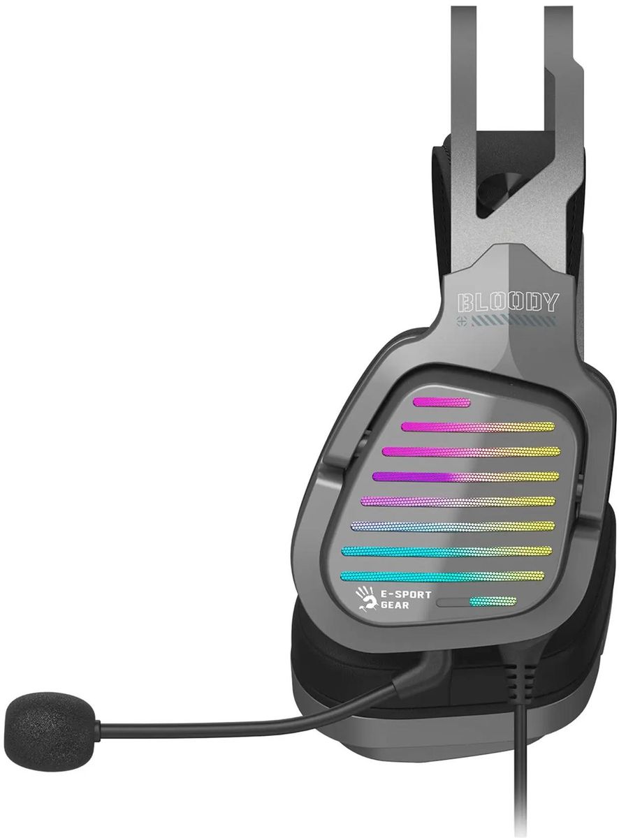 Наушники+микрофон игровые Bloody G560 Gun Grey - купить в интернет-магазине Forcecom.kz Наушники+микрофон игровые Bloody G560 Gun Grey