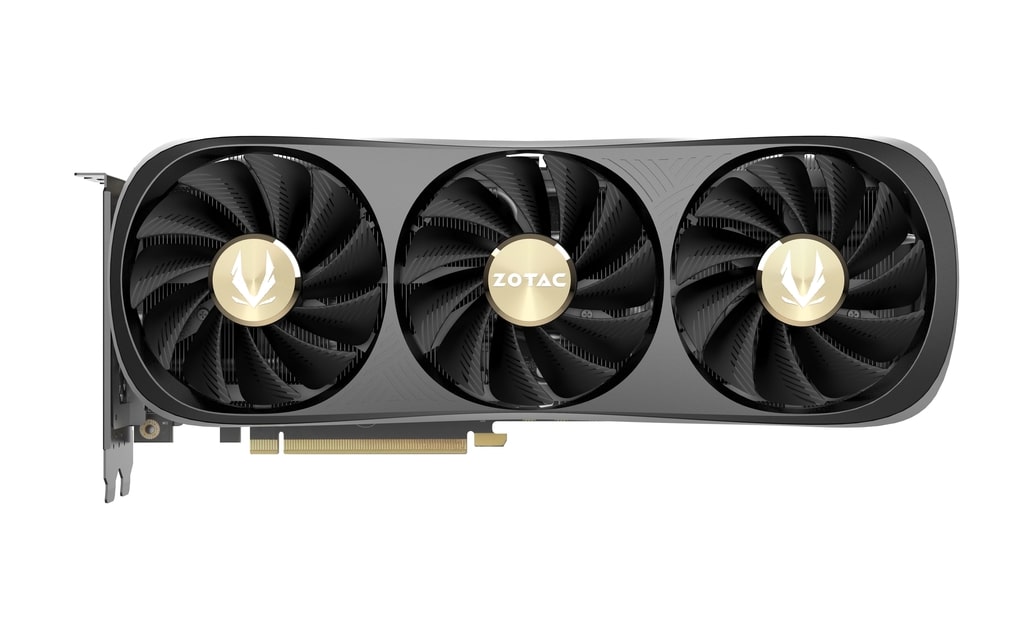 Видеокарта ZOTAC GAMING RTX 4070 Ti Trinity (OC ZT-D40710J-10P) [12 ГБ, GDDR6X, 192 бит, 2625 МГц, HDMI, DisplayPort (3 шт)]