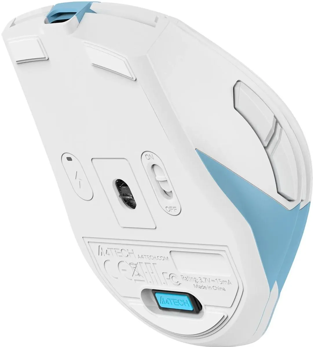 Мышь A4Tech FG45CS Air2 [беспроводная, светодиодная, 2000 DPI, 125 Гц, голубой]