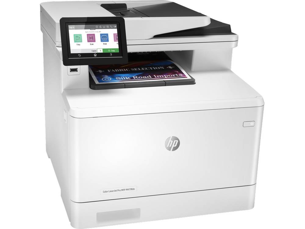 МФУ HP Color LaserJet Pro MFP M479fdn (W1A79A) [A4, лазерное, цветное, 600x600 DPI, дуплекс, АПД, Ethernet (RJ-45), USB]
