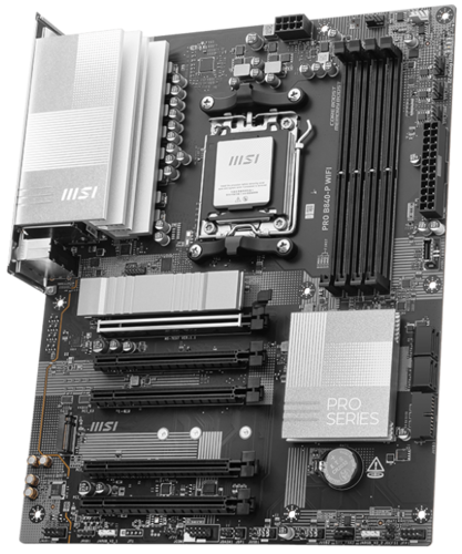Материнская плата MSI PRO B840-P WIFI [AM5, AMD B840, 4xDDR 5, 2xM.2, 5xPCI-E x16, Standard-ATX]