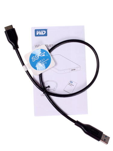 Жесткий диск Western Digital Elements Portable [2 ТБ, 2.5", USB 3.2 Gen 1 (Type-A), 5400 об./мин, кэш - 8 МБ, внешние портативные]