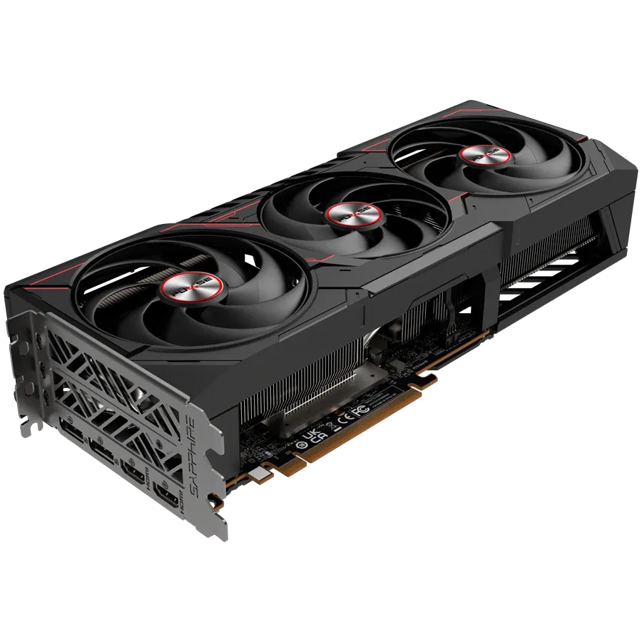 Видеокарта Sapphire PULSE AMD RADEON RX 9070 XT GAMING 16GB DUAL (11348-03-20G) [16 ГБ, GDDR6, 256 бит, HDMI (2 шт), DisplayPort (2 шт)]