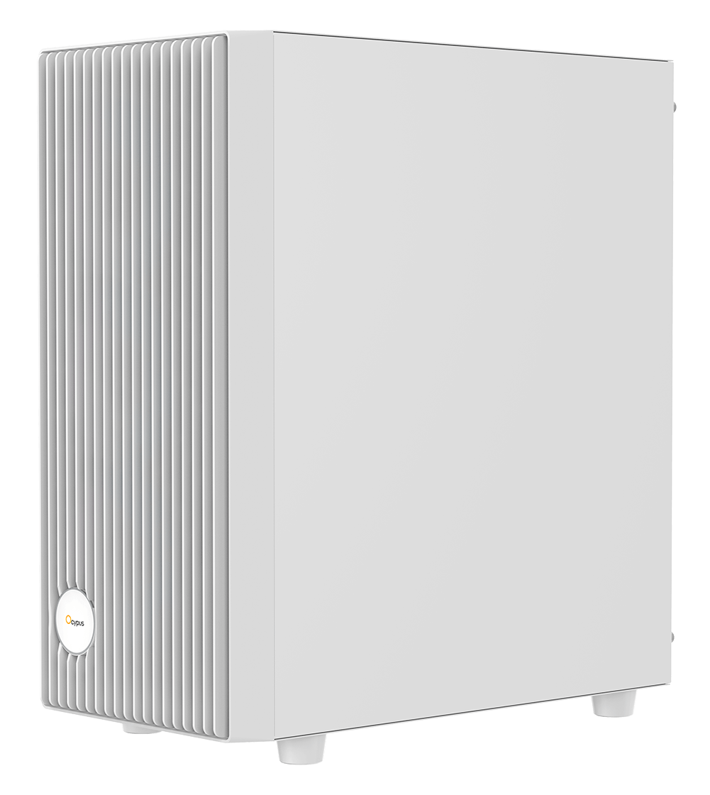 Корпус Ocypus Gamma C70 WH ARGB (Gamma-C70-WHG400XX-GL) [Midi Tower, 4 x 120 мм, белый]