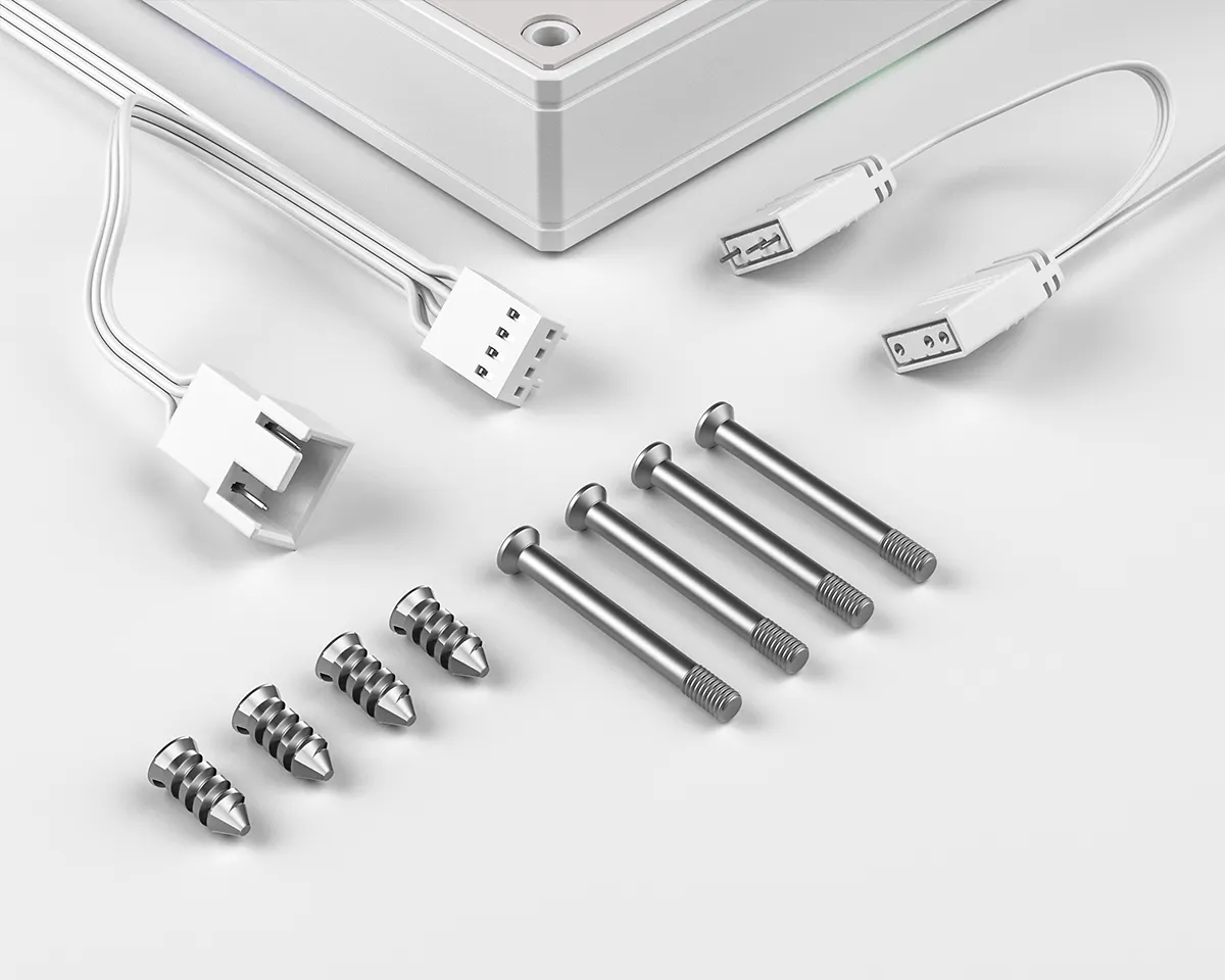 Вентилятор для корпуса ID-Cooling AS-120-ARGB-WR [120 мм, 2000 об/мин, 53 CFM, 28 дБ, PWM]