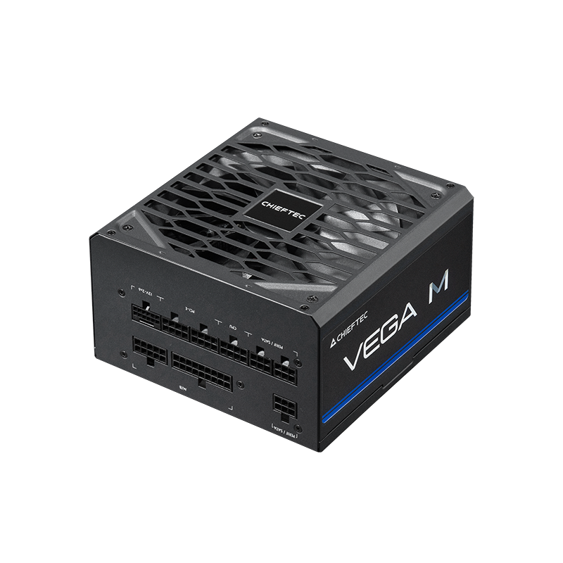 Блок питания Chieftec Vega M (PPG-750-C) [750 Вт, 80 PLUS Gold, 6x SATA, 1 x 16 pin (12VHPWR), 4 x 6+2 pin PCIe, 2x 4+4 pin CPU, EPS12V, ATX]