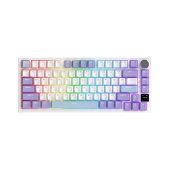 Клавиатура Ajazz AK820 PRO [механическая, проводная + беспроводная, RGB подсветка, Ajazz Gift Switch, белая]