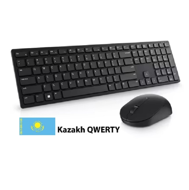 Комплект Клавиатура + Мышь Dell Pro KM5221W (580-AJRW) [Мембранная, беспроводная, клавиш -, черная]