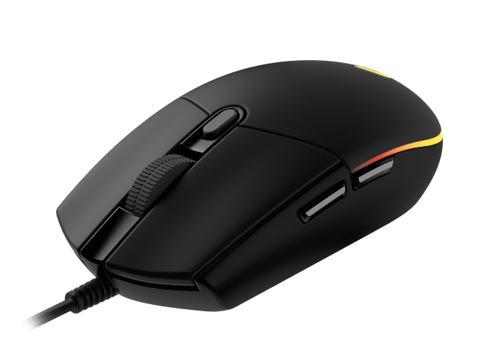 Мышь Logitech G102 LightSync (910-005823) [проводная, светодиодная, 8000 DPI, 1000 Гц, подсветка, черная]