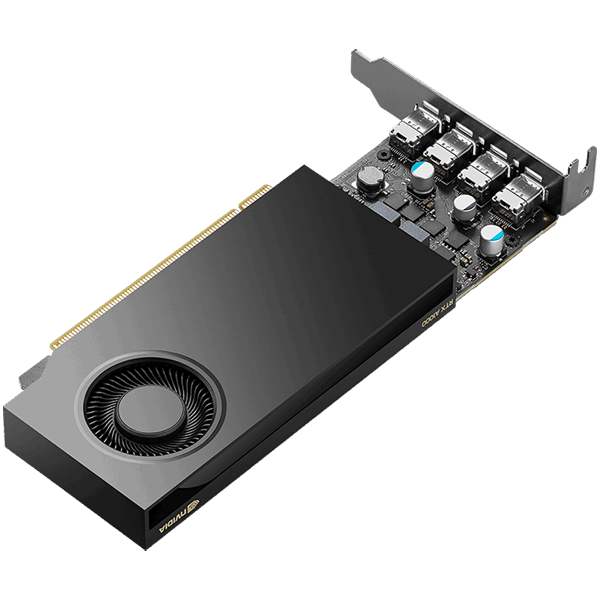 Видеокарта PNY RTX A1000 (VCNRTXA1000-SB) [8 ГБ, GDDR6, 128 бит, mini-DisplayPort (4 шт)]