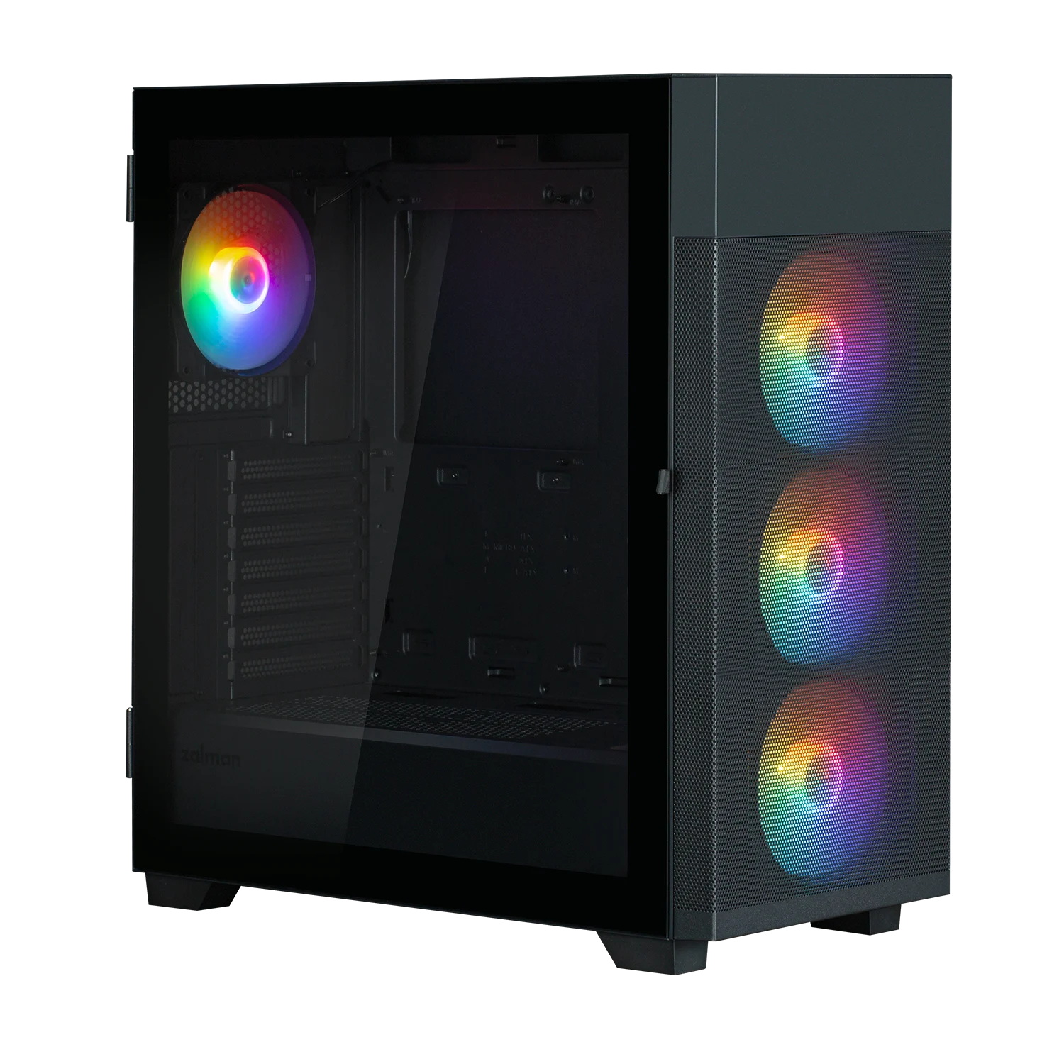 Корпус Zalman S5 NEO Black [Midi Tower, 4 x 120 мм, черный]