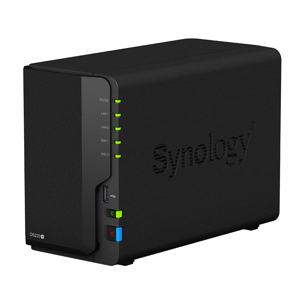 Сетевое хранилище (NAS) Synology DS220+ 2xHDD для дома 