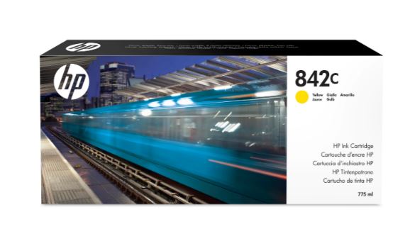 Картридж HP Europe 842C PageWide XL (C1Q56A), Желтый, 775 мл