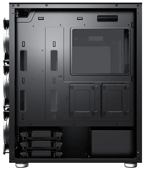 Корпус 1stPlayer DK DX, серебристый, Midi Tower