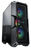 Корпус Cougar MX440 Mesh RGB (CGR-56C1B-MESH-RGB) [Midi Tower, 3 × 120 мм RGB, Черный]