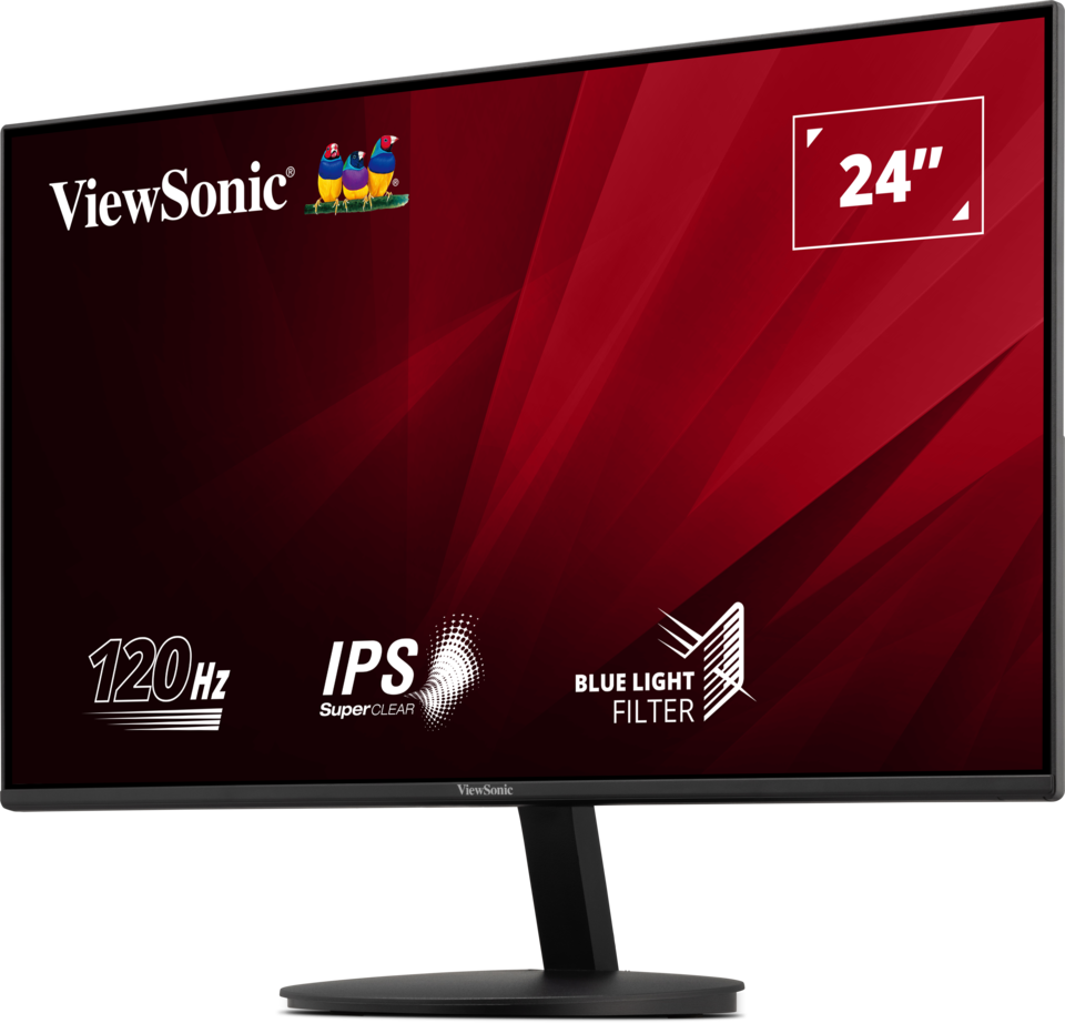 Монитор ViewSonic VA24E1-H [23.8", IPS, 1920x1080, 120 Гц, 5 мс, HDMI, VGA (D-Sub)]