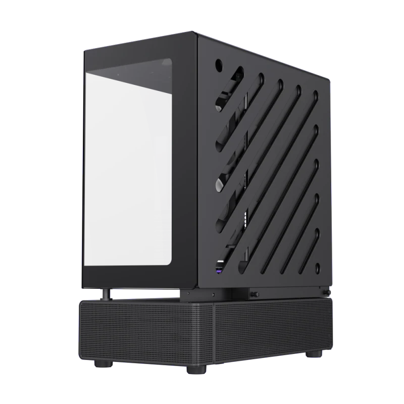 Корпус GameMax N80 BK Black (12118000001) [Midi Tower, 6 x 120мм ARGB, черный]