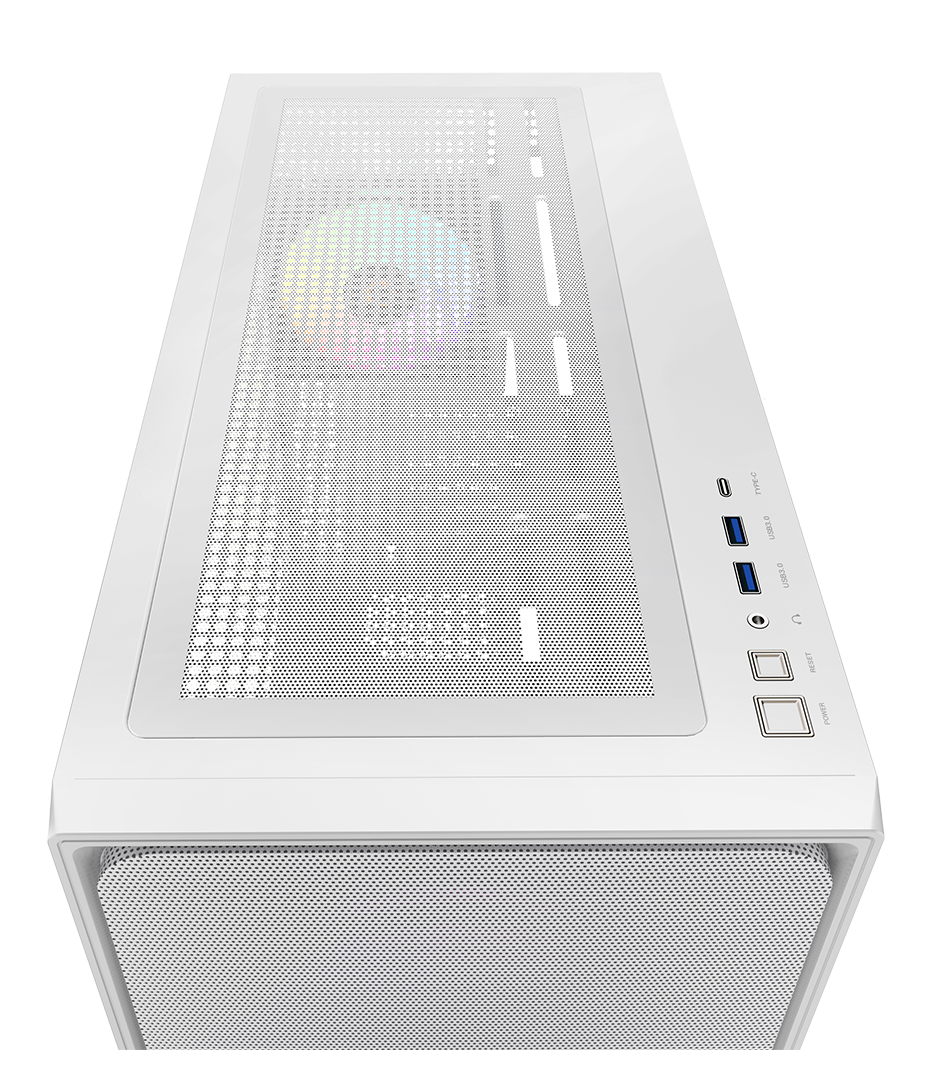 Корпус Ocypus Delta C70 (Delta-C70-WHG400XX-GL) [Midi Tower, 4 x 120 мм ARGB, белый]