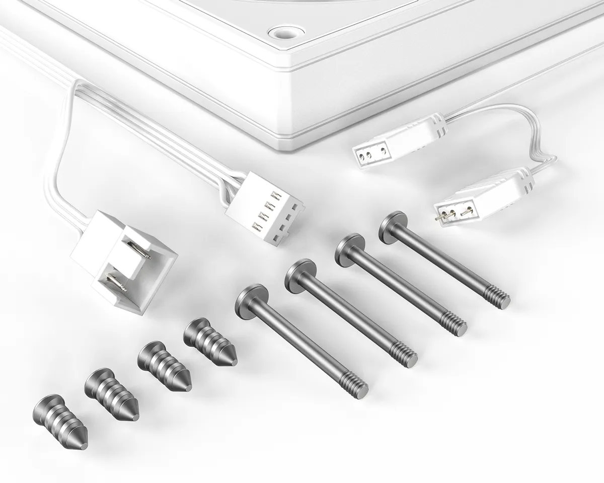 Вентилятор для корпуса ID-Cooling AS-120-ARGB-W [120 мм, 2000 об/мин, 58 CFM, 27.2 дБ, PWM]