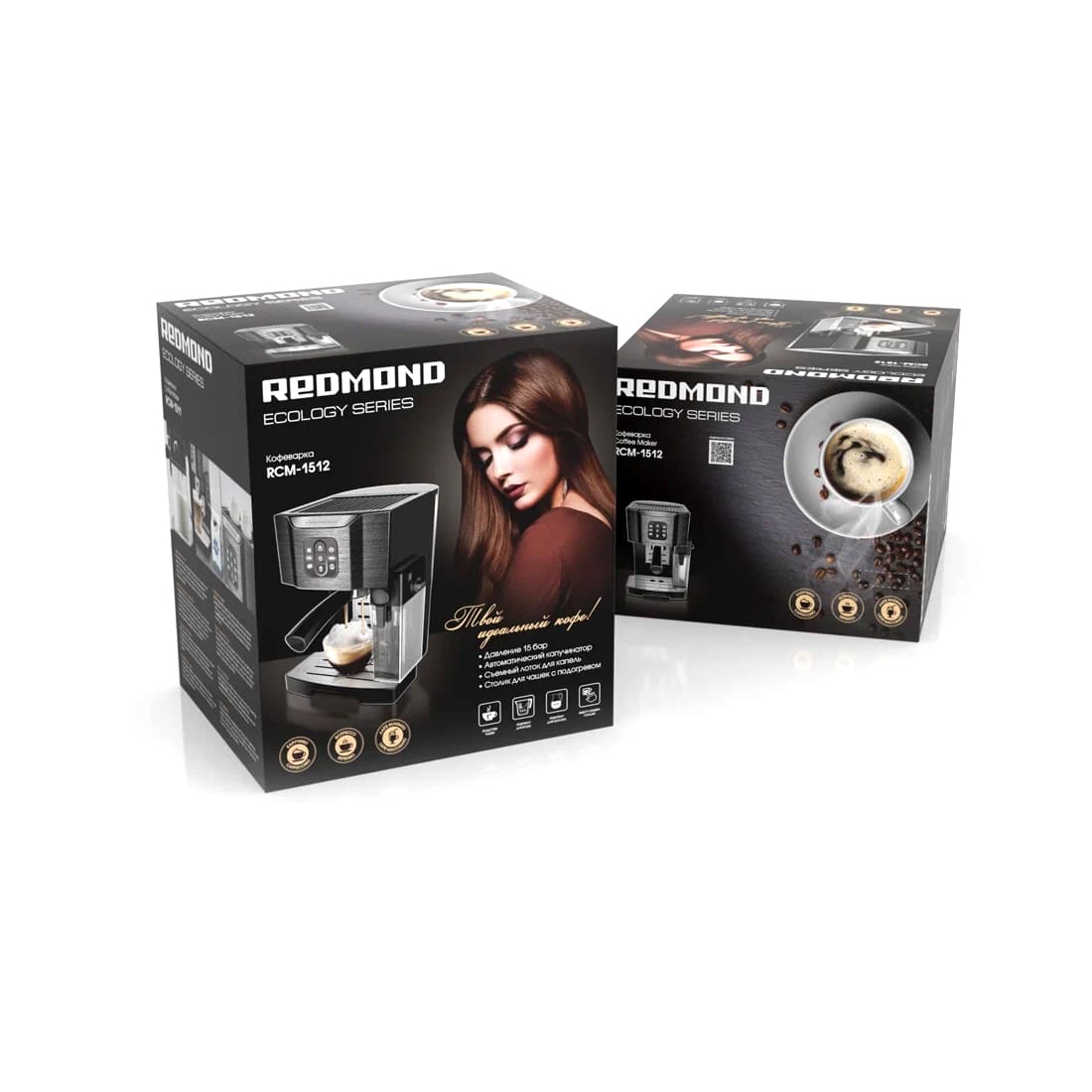 Кофеварка REDMOND RCM-1512, Черный