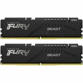 Комплект оперативной памяти Kingston Fury Beast, KF560C36BBEK2-16 [16 ГБ DDR 5, 6000 МГц, 1.35 В, KIT]