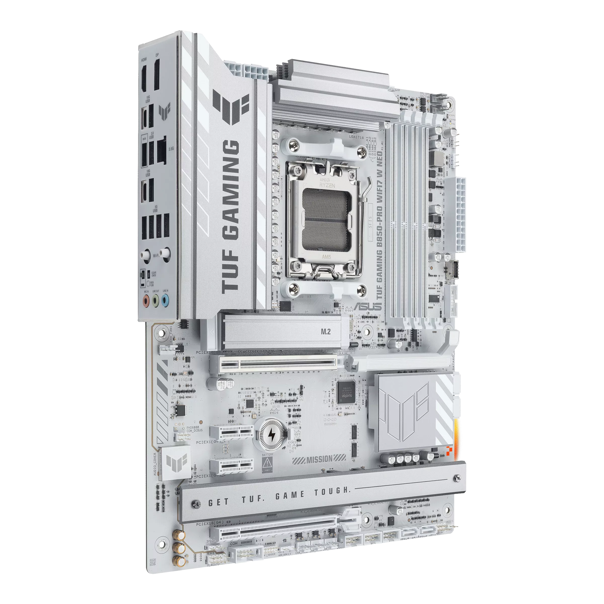 Материнская плата Asus TUF Gaming B850-Pro WiFi7 W Neo (90MB1NW0-M0EAY0) [AM5, AMD B850, 4xDDR 5, 3xM.2, 2xPCI-E x16, Standard-ATX]