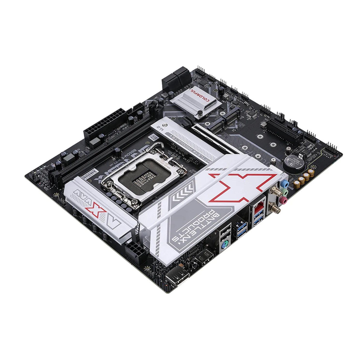 Материнская плата Colorful BATTLE-AX B860M-E WIFI V20 [LGA 1851, Intel B860, 2xDDR 5, 3xM.2, 1xPCI-E x16, Micro-ATX]