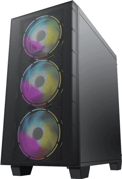 Корпус GameMax Aero mini Black (1110-6607R0017) [Mini Tower, 3 x 120x120 мм, черный]