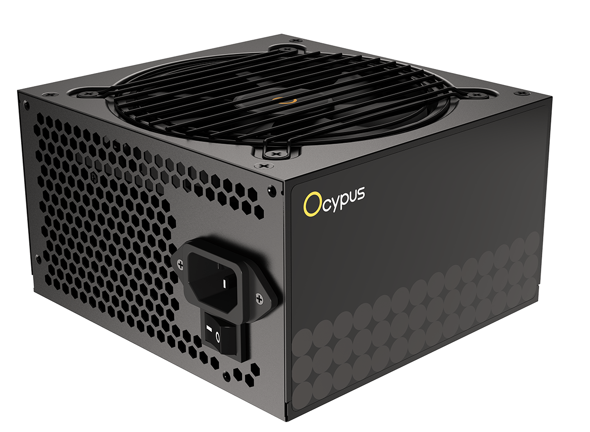 Блок питания Ocypus Beta P600 (Beta-P600-N1HDBK024X-EU) [600 Вт, 80 PLUS нет, 3x SATA, 2 x 6+2 pin PCIe, 2x 4+4 pin CPU, ATX]