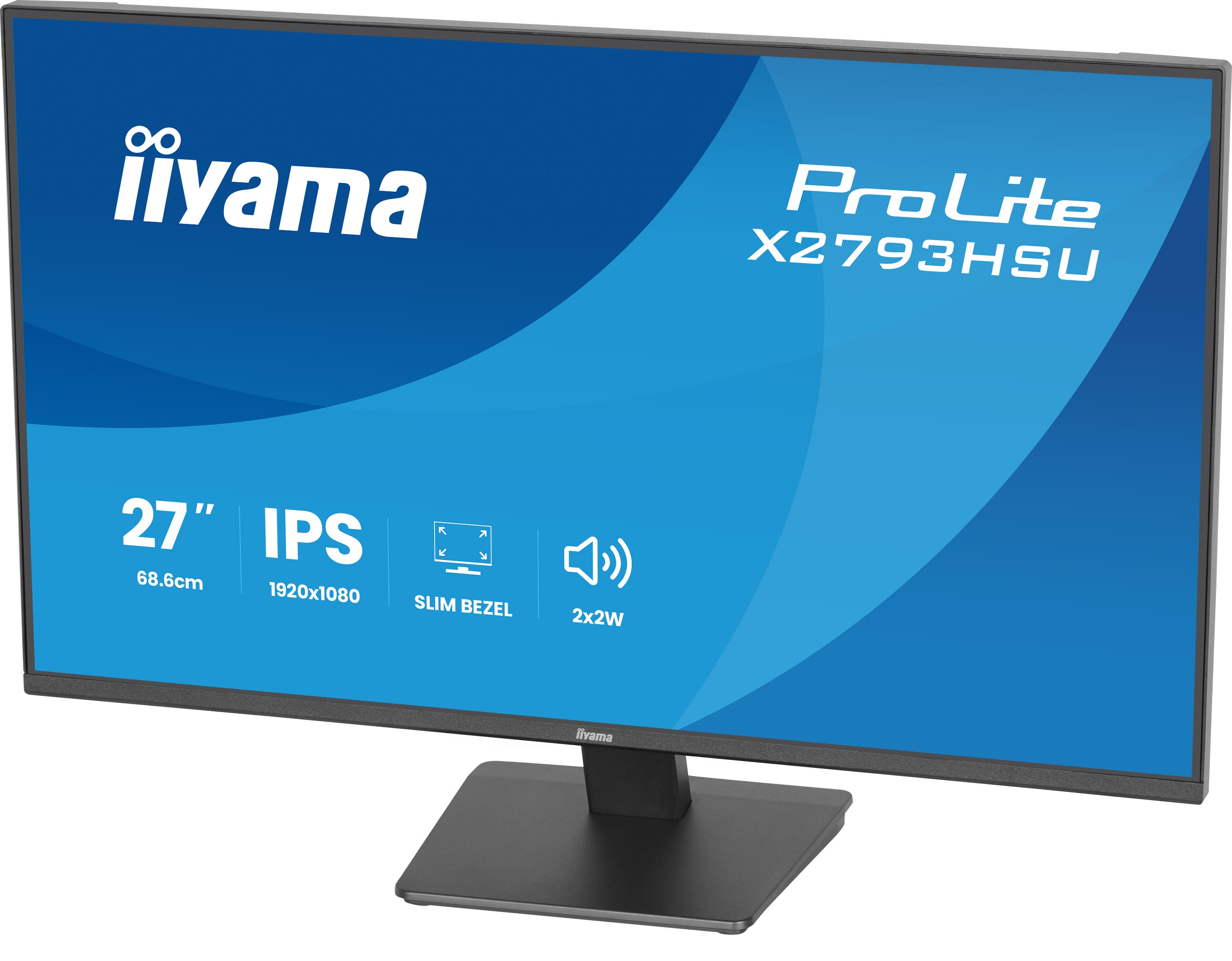 Монитор Iiyama ProLite X2793HSU-B1 [27", IPS, 1920x1080, 120Гц, 1 мс, HDMI, DisplayPort]