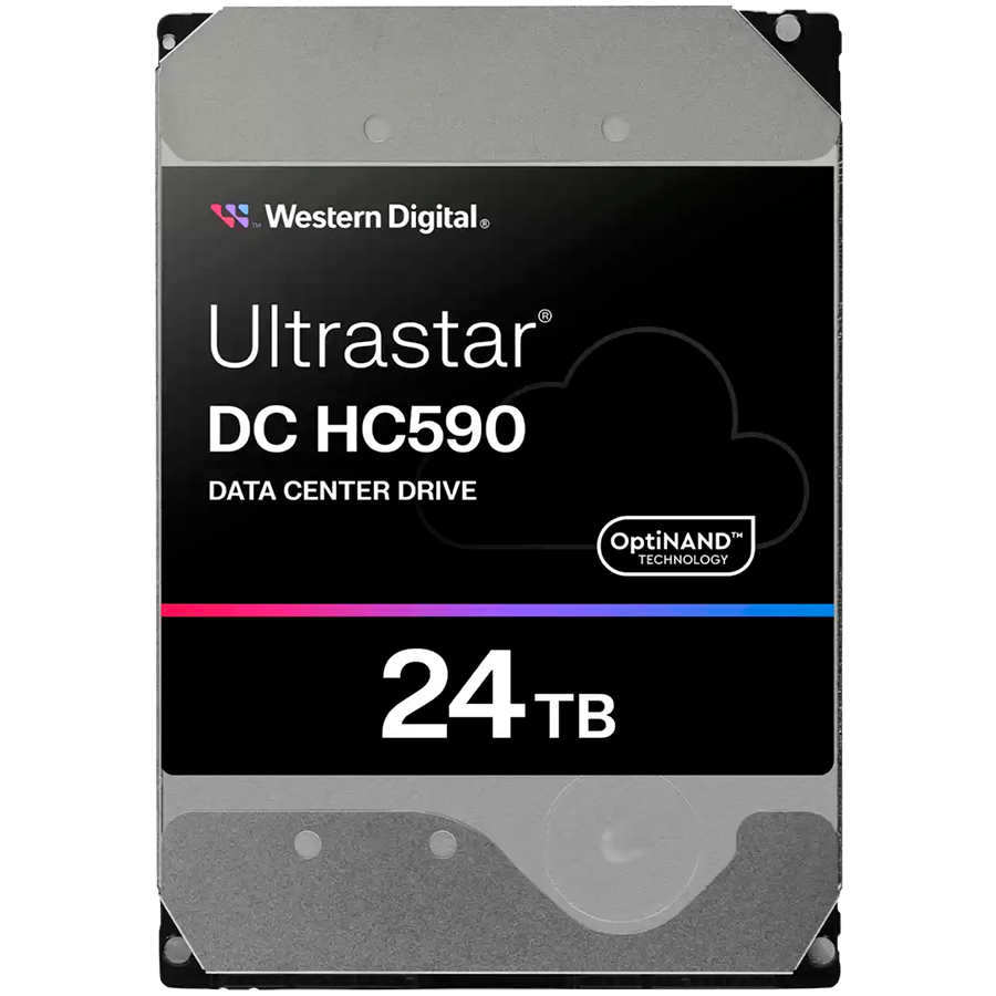 Жесткий диск Western Digital ULTRASTAR DC HC590 (WUH722624ALE6L4) [24 ТБ, 3.5", SATA III, 7200 об./мин, кэш - 512 МБ, корпоративного класса]