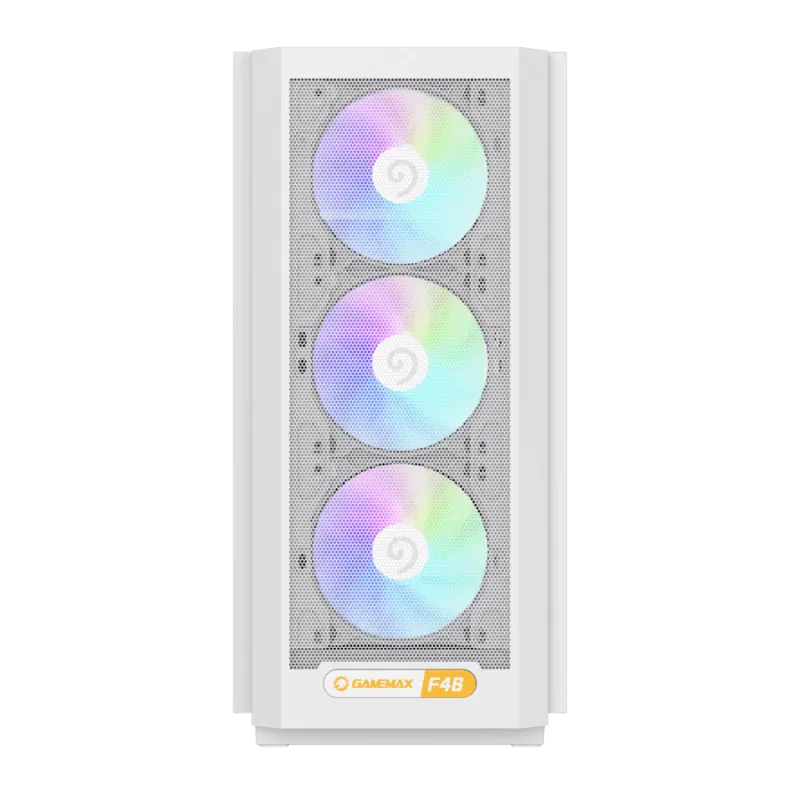 Корпус GameMax F46 White (1116-4046R0003) [Midi Tower, 3 x 120x120 мм, белый]