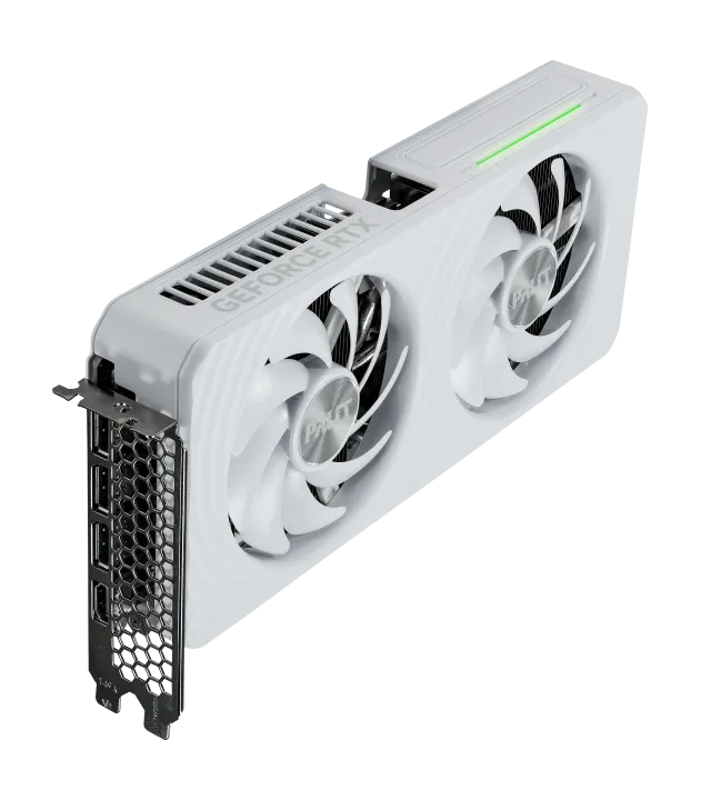 Видеокарта Palit GeForce RTX 5060 White OC (NE75060U19P1-GB2063M) [8 ГБ, GDDR7, 128 бит, HDMI, DisplayPort (3 шт)]