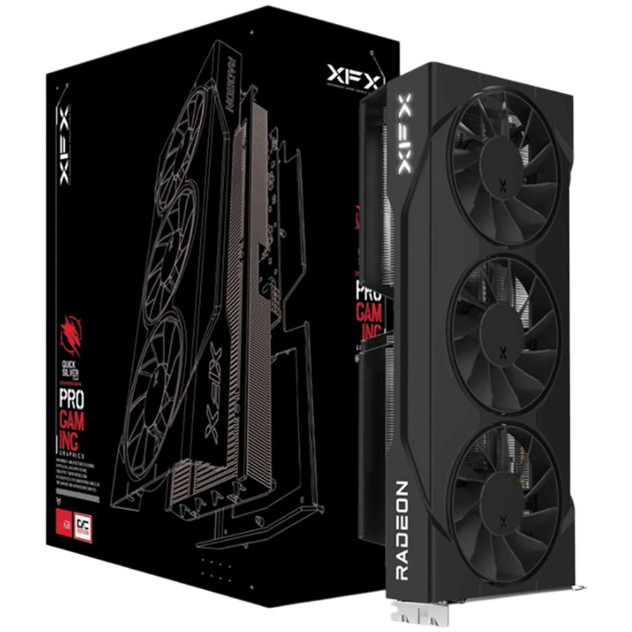 Видеокарта XFX Swift AMD Radeon RX 9060 XT OC Triple Fan 16GB (RX-96TS316B7) [16 ГБ, GDDR6, 128 бит, HDMI, DisplayPort (2 шт)]