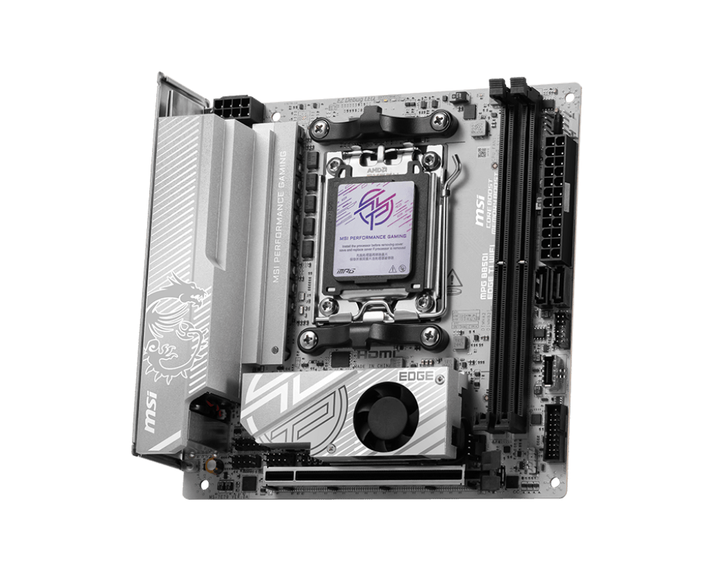 Материнская плата MSI MPG B850I EDGE TI WIFI [AM5, AMD B850, 2xDDR 5, 2xM.2, 1xPCI-E x16, Mini-ITX]