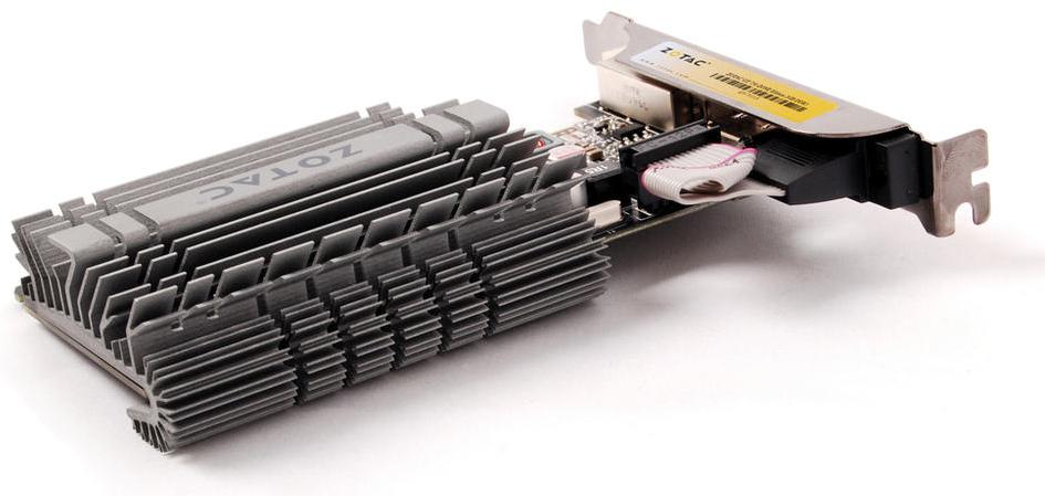 Видеокарта Zotac GeForce GT 730 Zone Edition (ZT-71113-20L) [2 ГБ, GDDR3, 64 бит, 902 МГц, VGA, DVI, HDMI]