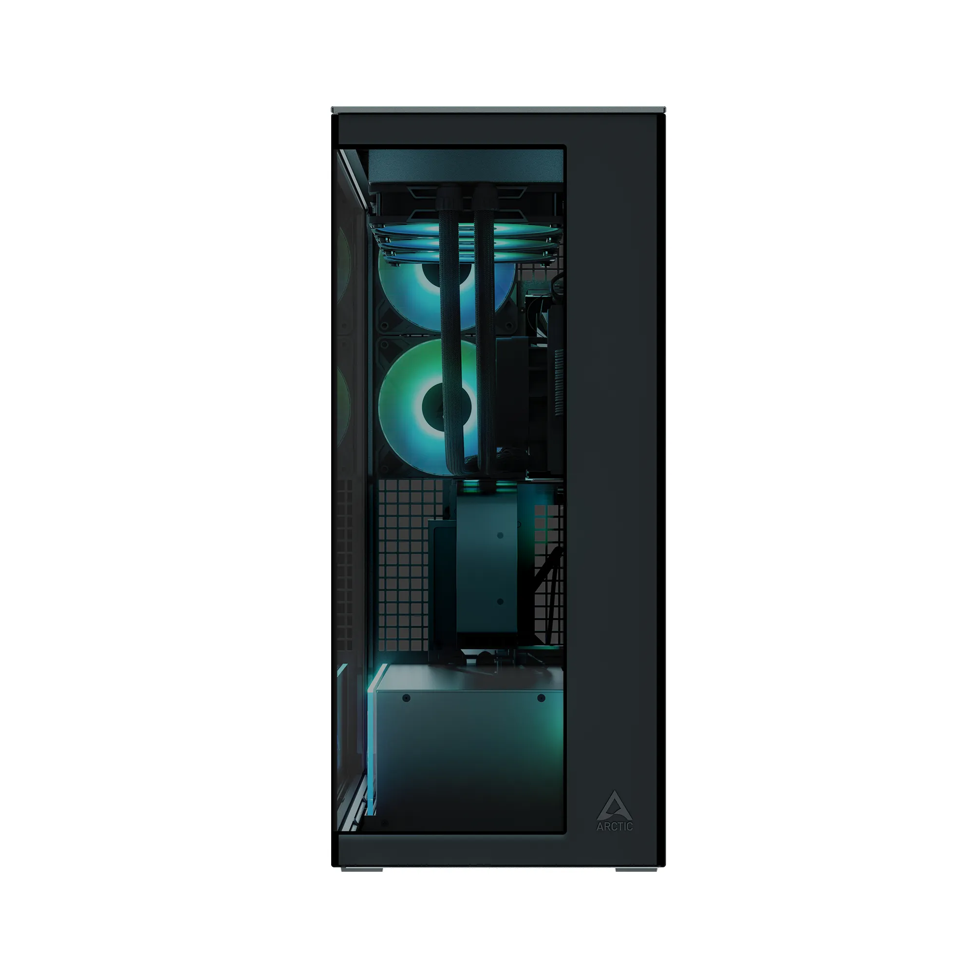 Корпус Arctic Xtender VG Black(Tinted Glass) (ACPCC00016A) [Full Tower, 2×120 мм + 3×140 мм A-RGB, Черный]