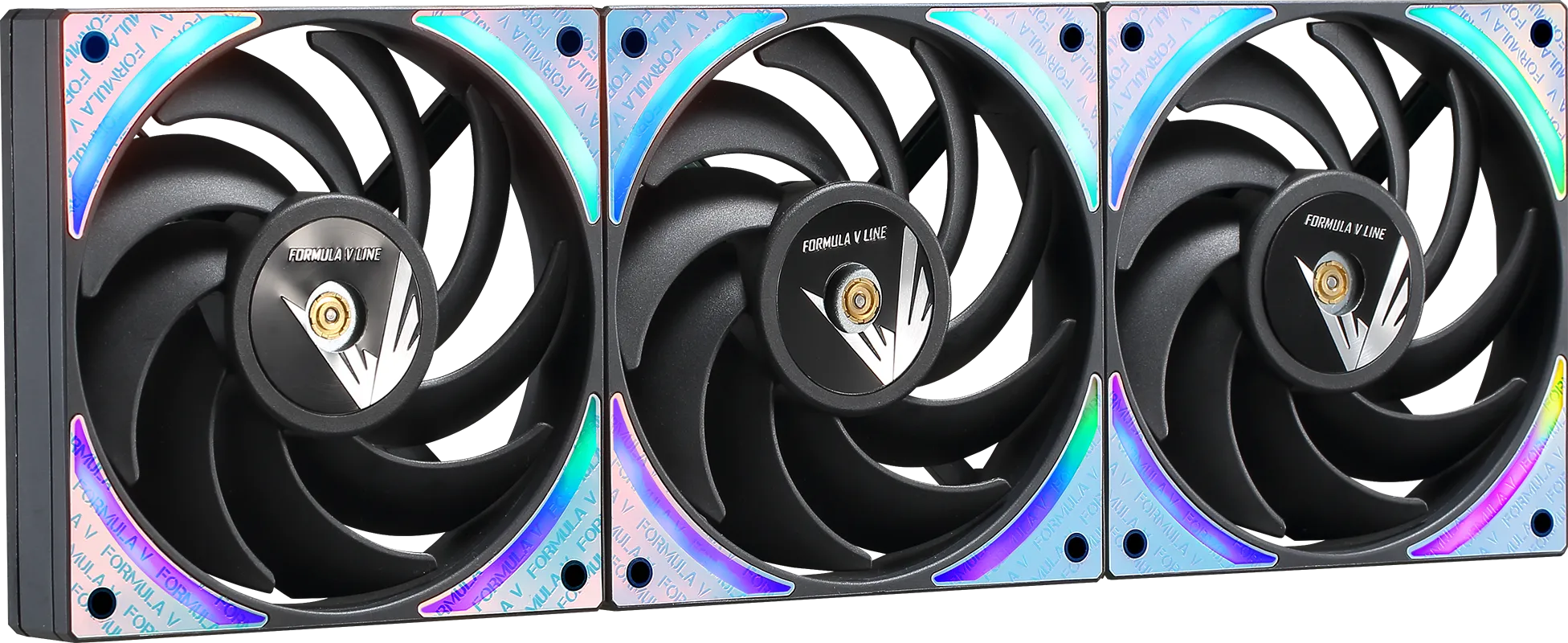 Комплект вентиляторов для корпуса Formula V AIR BRIDGE PLUS BK [120 мм, 1300 об/мин, 39.6 CFM, 27.2 дБ, PWM]