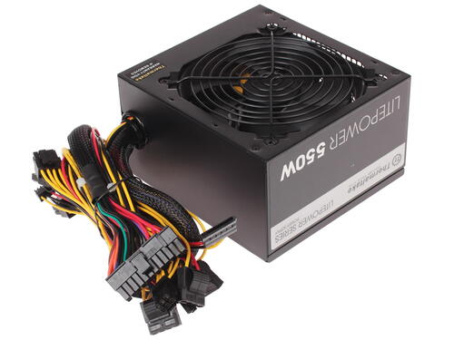 Блок питания Thermaltake Litepower 550W, LTP-0550P-2 [550 Вт, 80 PLUS нет, 5x SATA, 2x 6+2 pin PCIe, 1x 4+4 pin CPU]