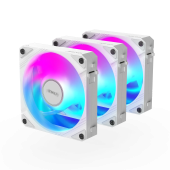 Комплект вентиляторов для корпуса Gigabyte AORUS EZ CHAIN FAN 120 ICE (3-Pack) [120 мм, 2000 об/мин, 60 CFM, 29 dBA, PWM]