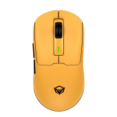 Мышь MeeTion Air GW24 [проводная + беспроводная, светодиодная, 8000 DPI, 1000 Гц, подсветка, желтый]